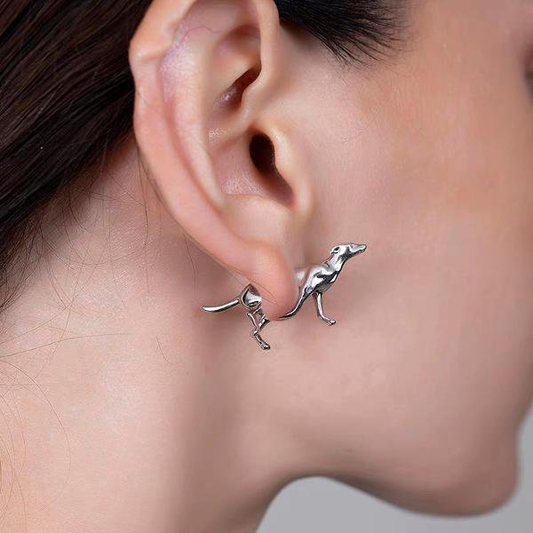 Dog Front Back Earring