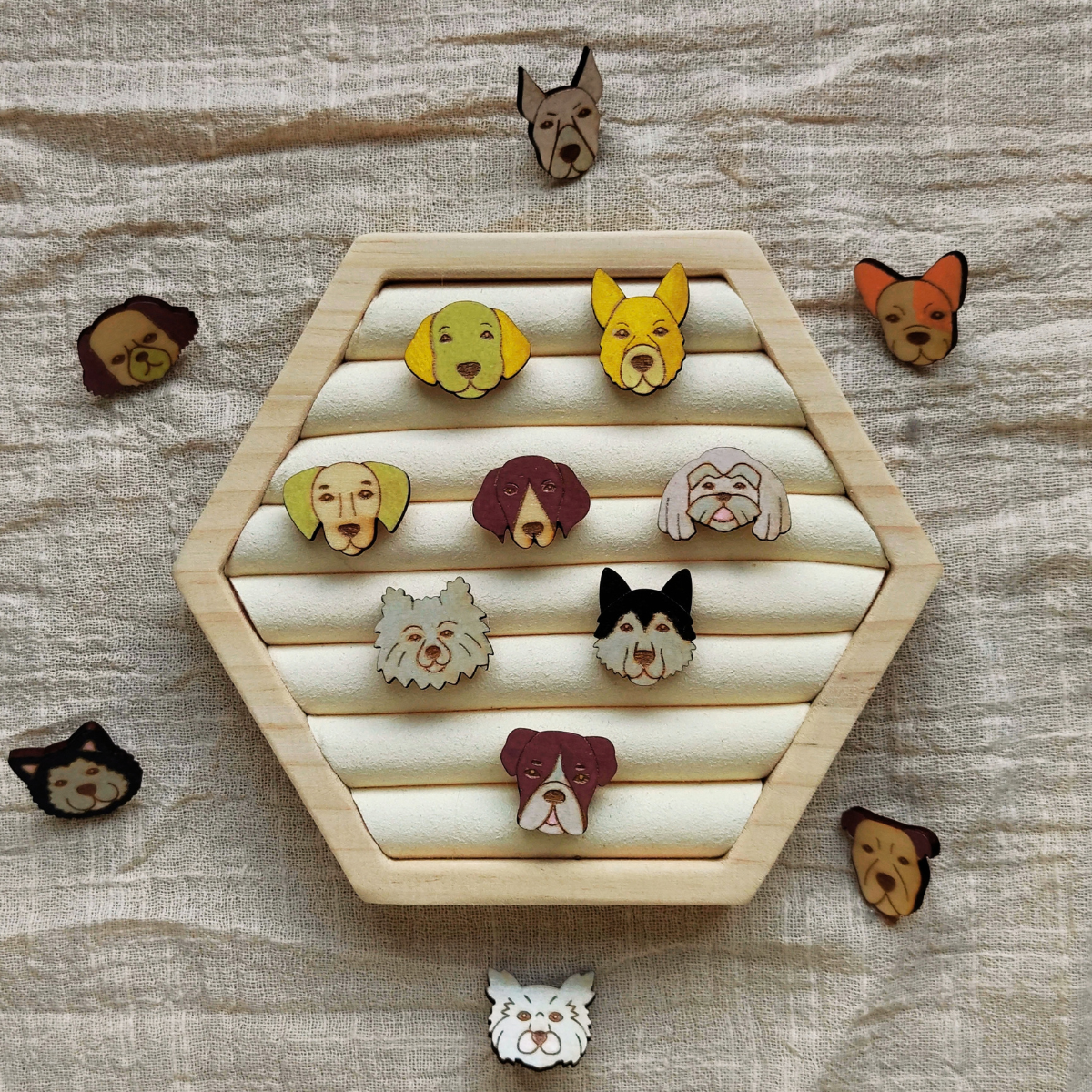 Mystery dog pin