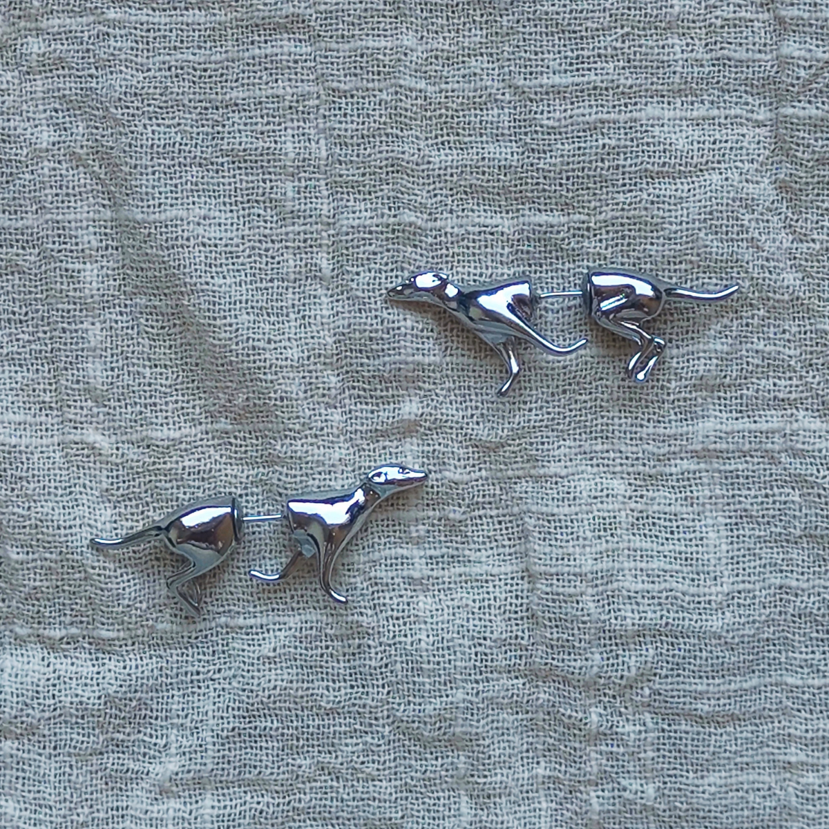 Dog Front Back Earring