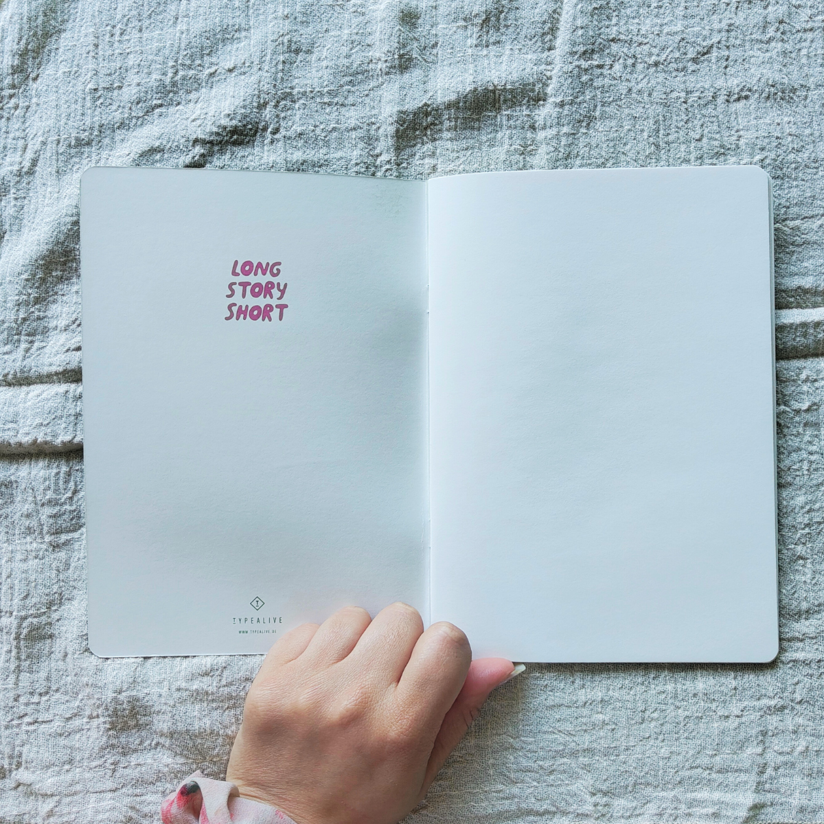 Notebook Long Story Short with dog design