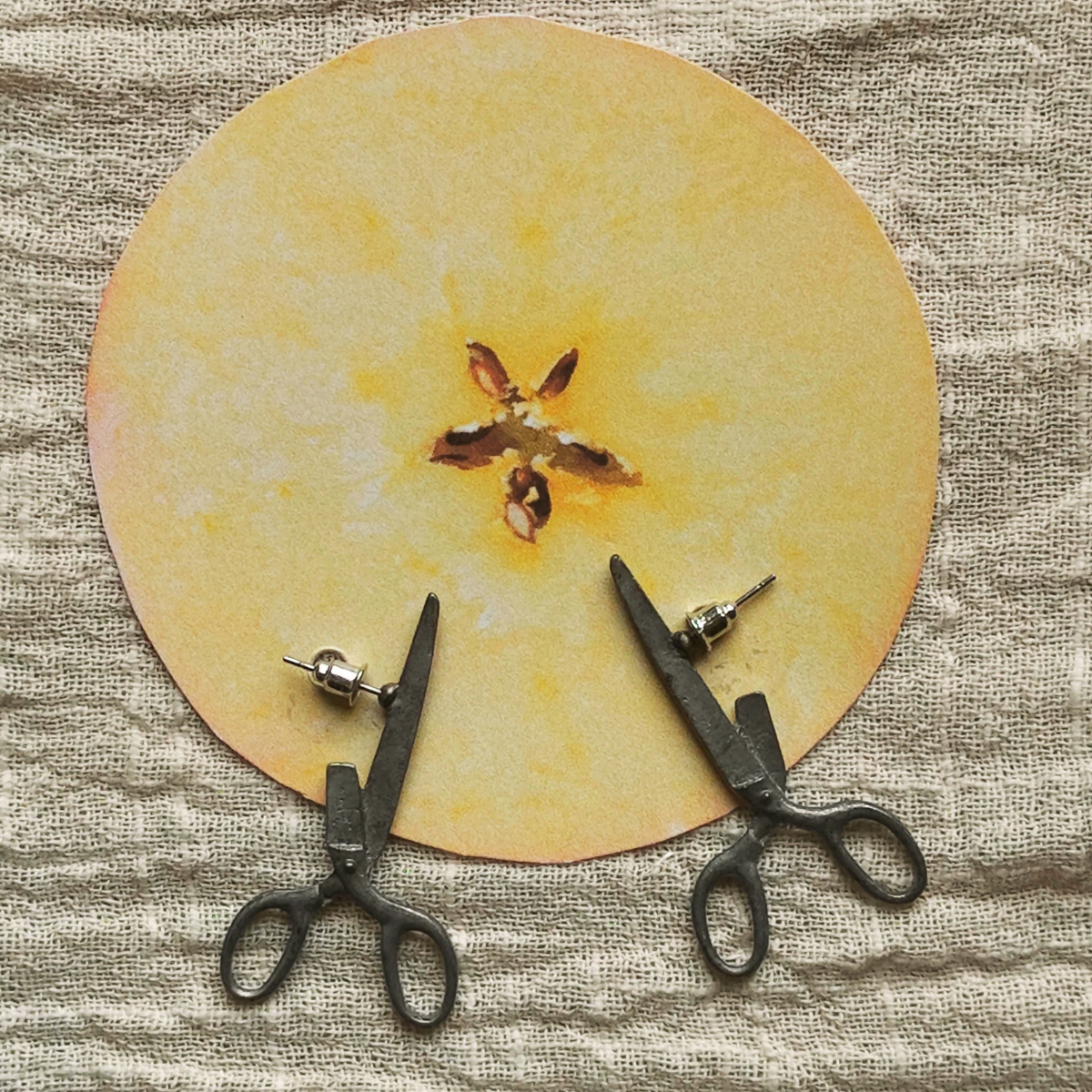 Scissor Earrings (both silver and gold)