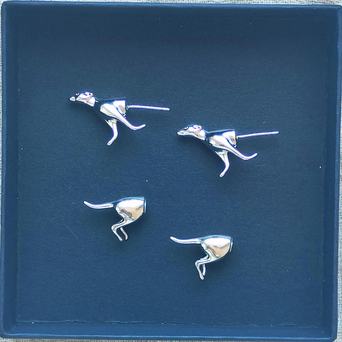 Dog Front Back Earring